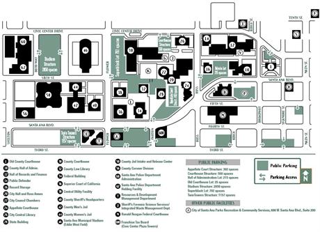 Civic Center Directory & Map