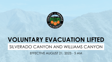 Voluntary Evacuation Lifted Hilary Canyons Orange County