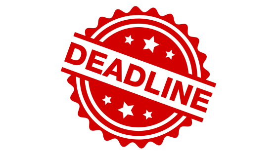 Red Deadline Stamp Graphic