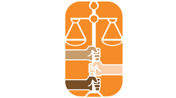 Legal Help icon showing a scale and multiple hands