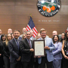 The Orange County Board of Supervisors presents Chief Probation Officer Daniel Hernandez and Orange County Probation Department staff a proclamation, stating July 21. 2024 through July 27, 2024 as Probation Week.