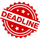 Red Deadline Stamp Graphic