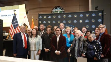 Group photo of the 2024 Orange County Hall of Fame Class